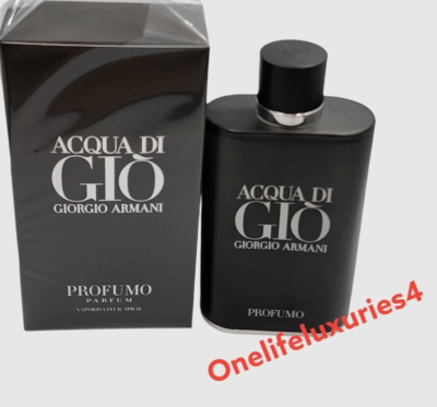 Acqua Di Gio Profumo by Giorgio Armani 6.08 oz Parfum Cologne for