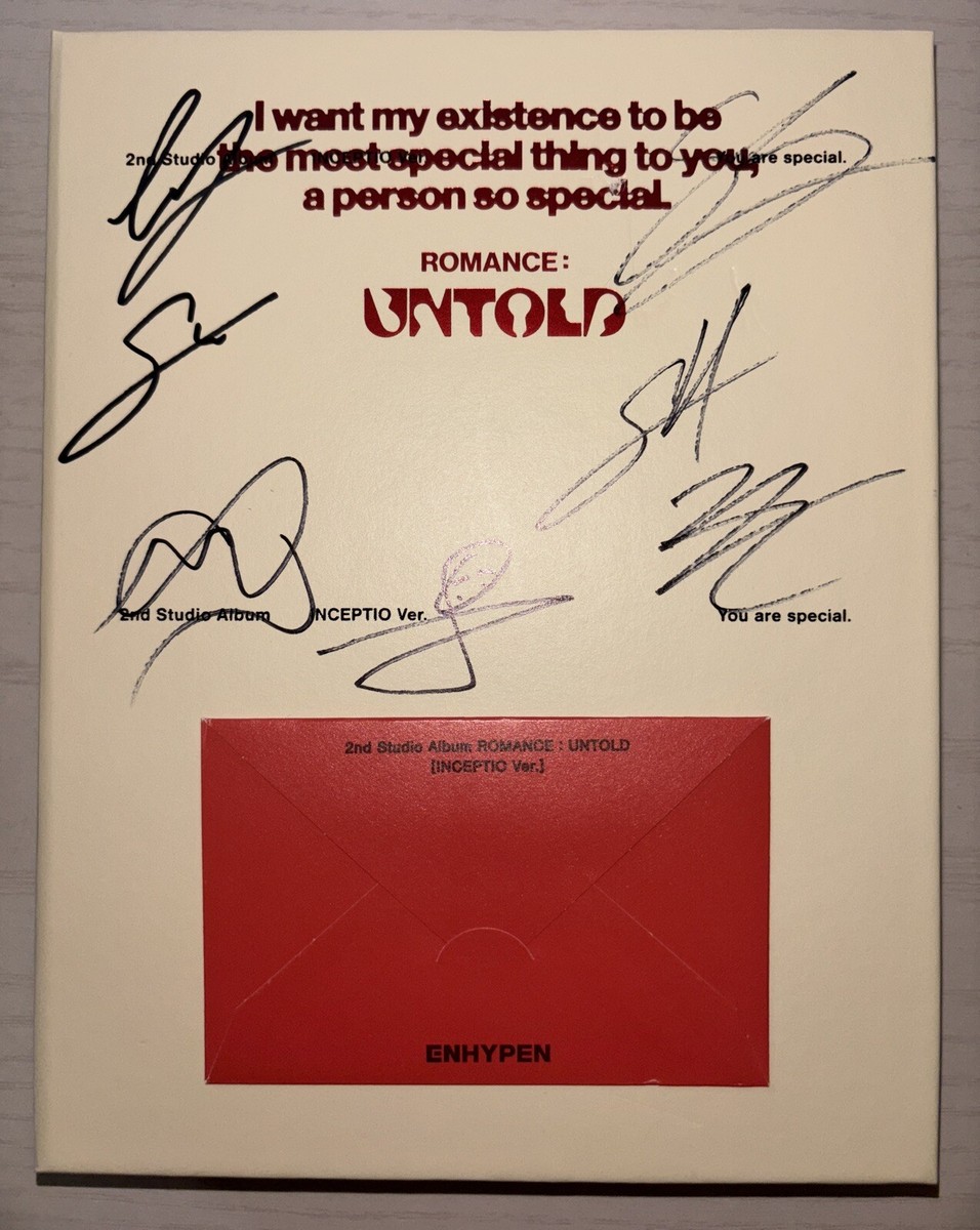 ENHYPEN [ROMANCE : UNTOLD] Autographed Signed Album | eBay