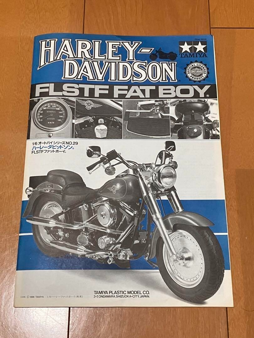 1/6 HARLEY DAVIDSON FLSTF FAT BOY BIG SCALE SERIES NO.29 Model Kit