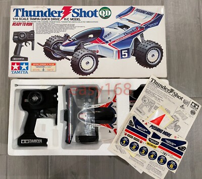 New TAMIYA 1/14 RC THUNDER SHOT VINTAGE RARE 1988 QD Quick Drive