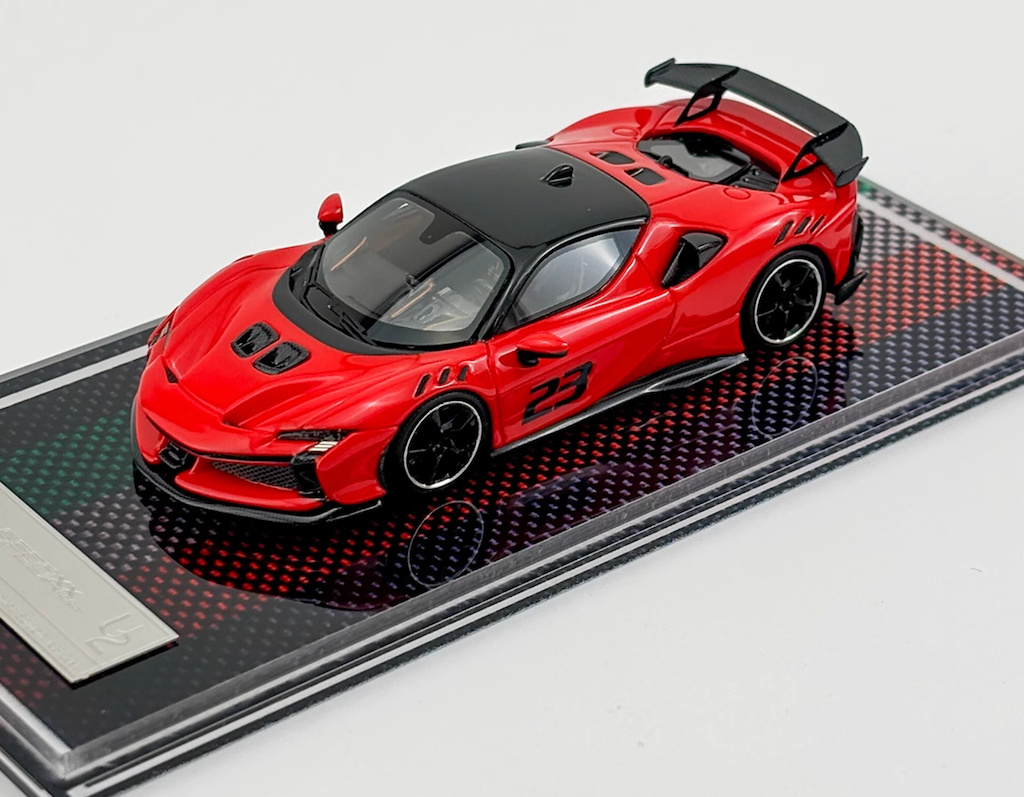 U2 1:64 Red SF90XX Stradale Racing Sports Model Diecast Resin Car