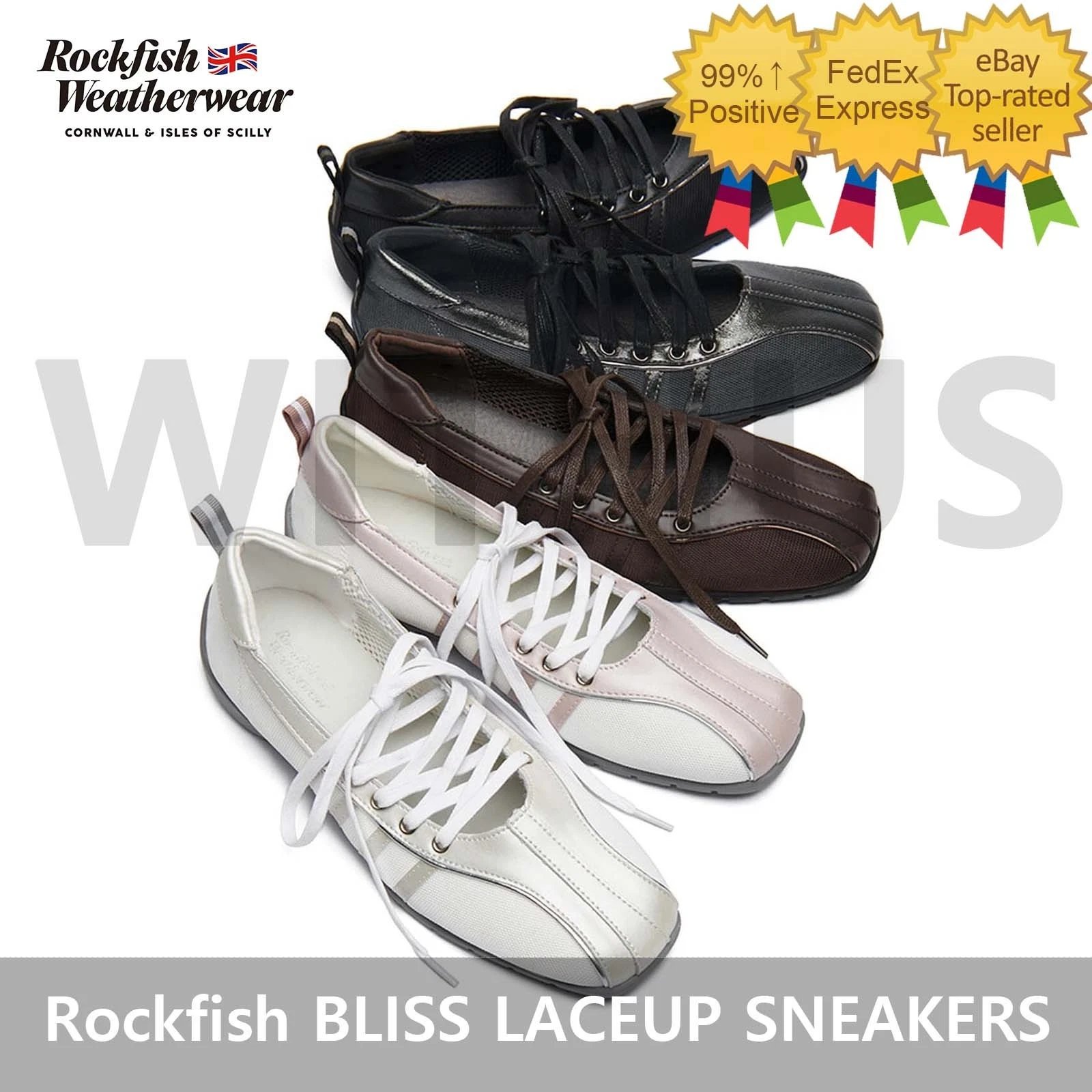 Rockfish Weatherwear BLISS LACEUP SNEAKERS - 5 Colors= | eBay