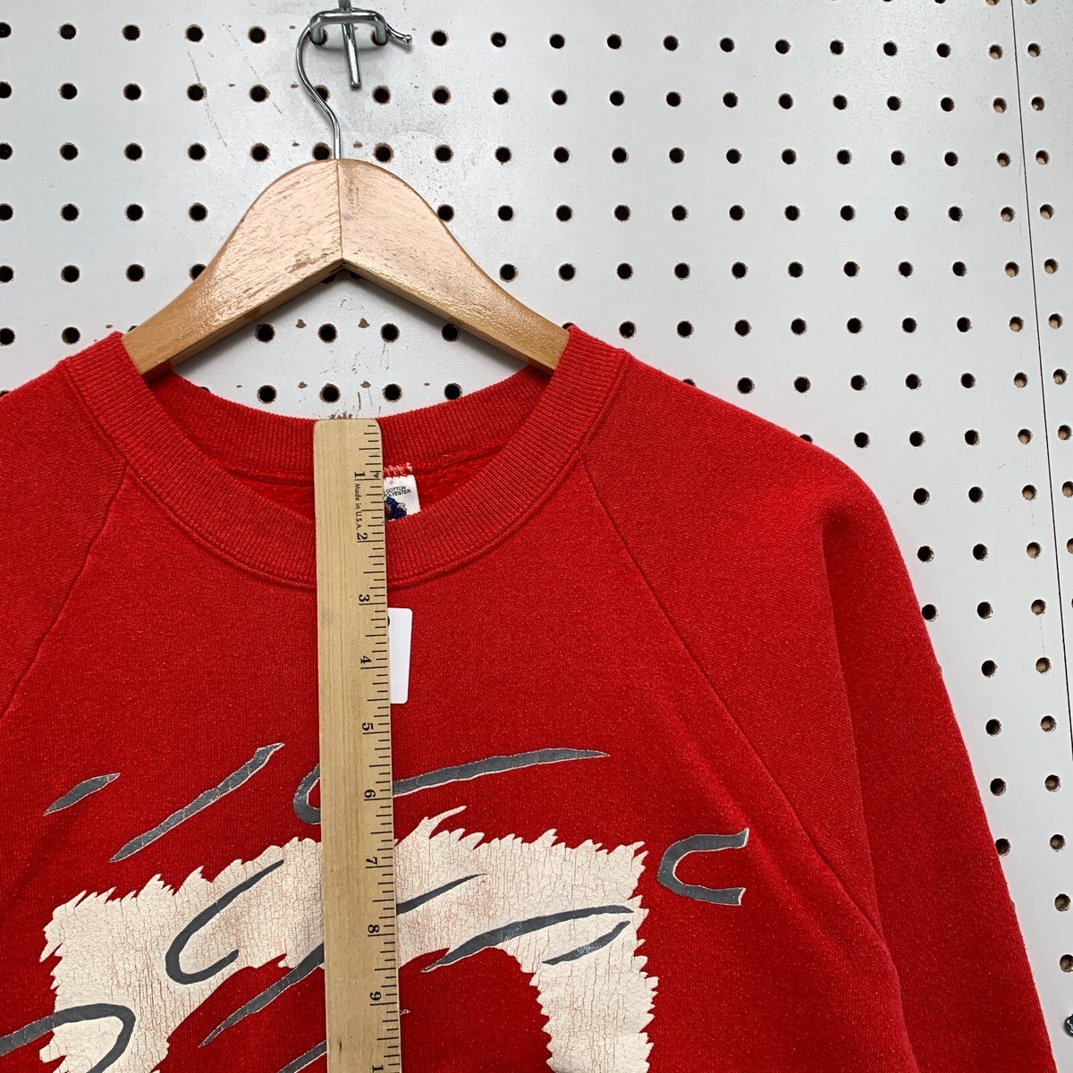 Vintage 90s Valentines Heart Crewneck Sweatshirt Mens Large Red