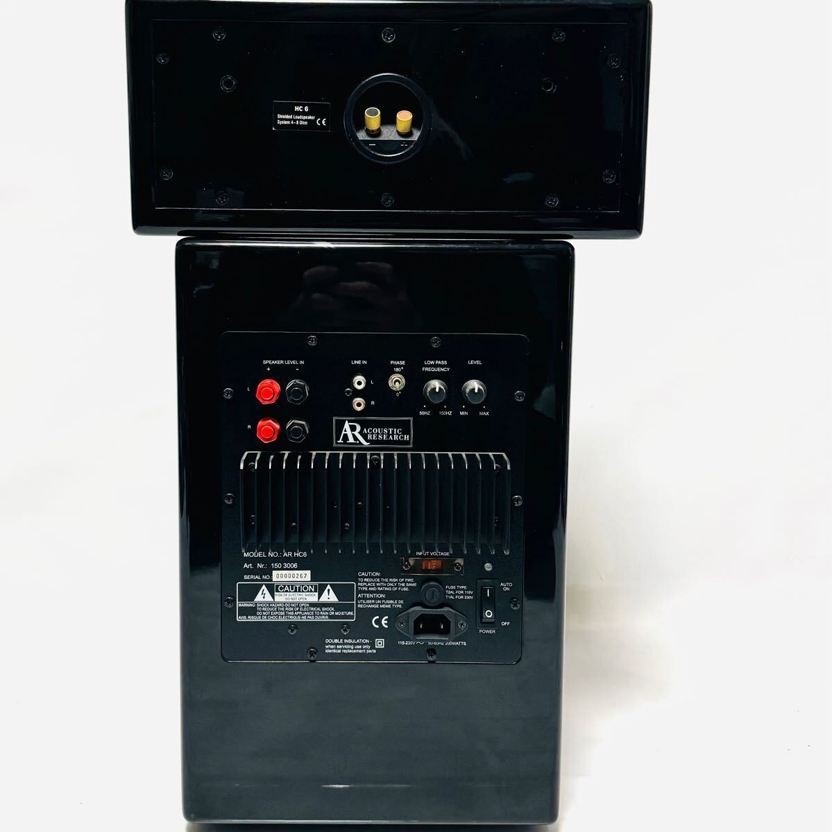 Super rare ACOUSTIC RESEARCH AR HC6 home theater speaker system