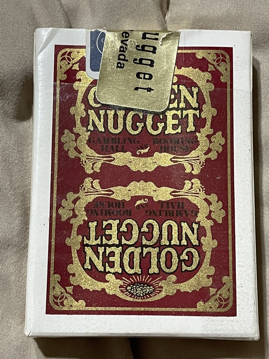 SEALED Vintage Golden Nugget Casino Playing Cards Deck. Red And