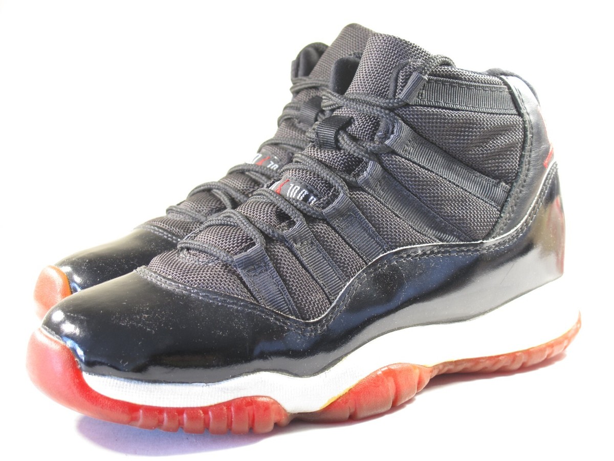 NIKE 1996 AIR JORDAN XI OG 130245 062 BRED 4.5y PLAYOFF VINTAGE I