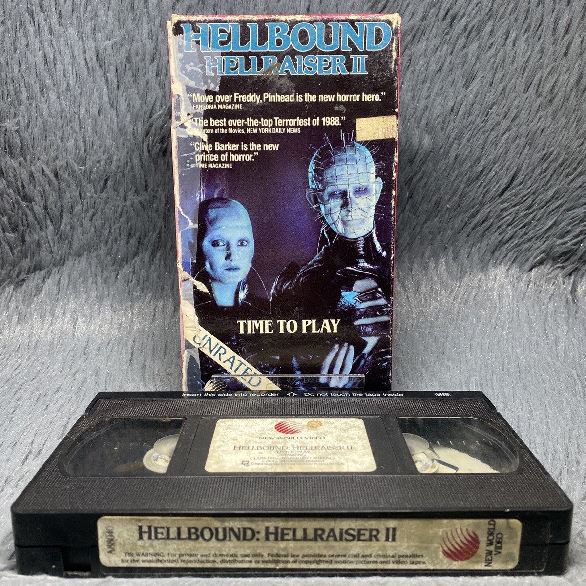 Hellbound: Hellraiser II 2 Time To Play VHS 1989 Unrated Horror