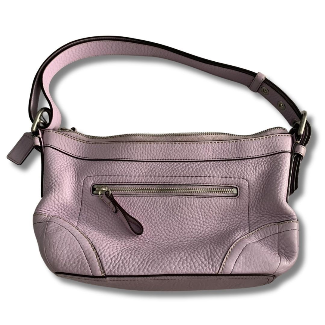 Coach Vtg Soho Hobo Shoulder Bag Lavender Purple Leather 2154 Y2K