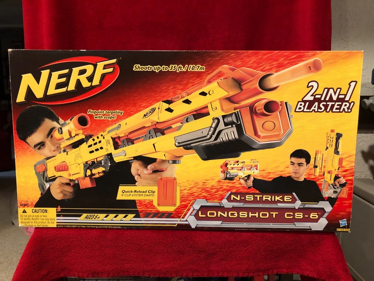 Nerf N-Strike Longshot CS-6 2-in-1 Blaster / Brand New MINT | eBay