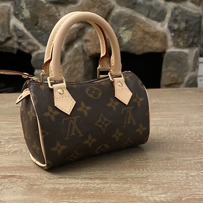 LOUIS VUITTON Mini Speedy Hand Bag 2way Monogram Crossbody Strap