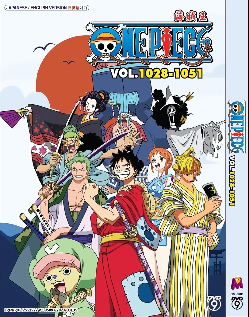 One Piece TV Series Episodes 1028-1051 Japanese Anime DVD English