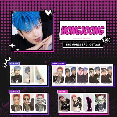 ATEEZ HONGJOONG THE WORLD EP.2 : OUTLAW official photo card A