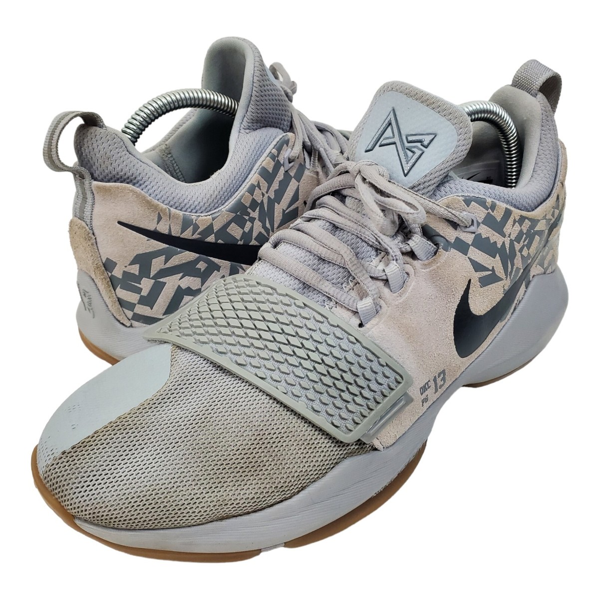 NIKE Shoes PG 1 Mens Size 8.5 Wolf Grey SUPERSTITION Basketball