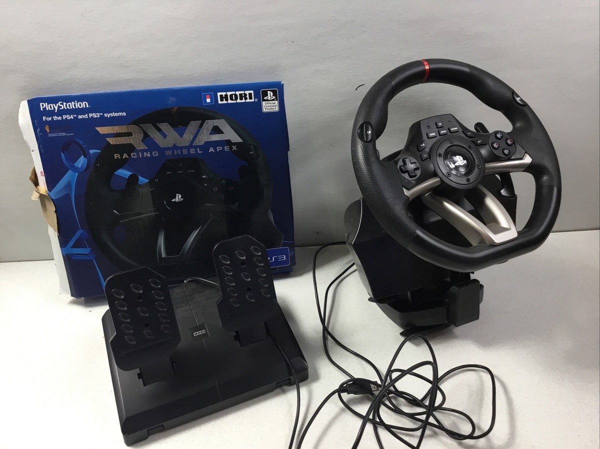 Hori RWA Racing Wheel Apex PS4-052 for PS3 & PS4 Pedals Brakes