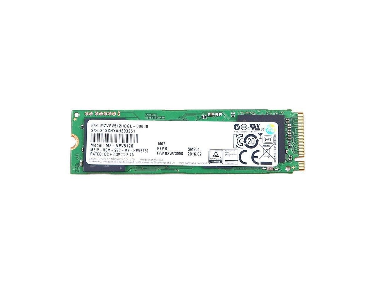 ✔️ Samsung SM951 512GB M.2 MLC NVMe 2280 SSD MZVPV512HDGL 801076