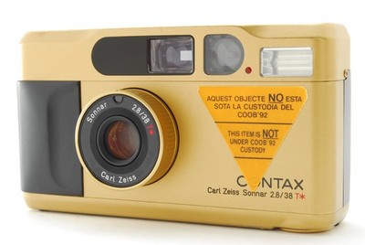 Top Mint] Contax T2 Gold Point & Shoot 35mm Film Camera From Japan