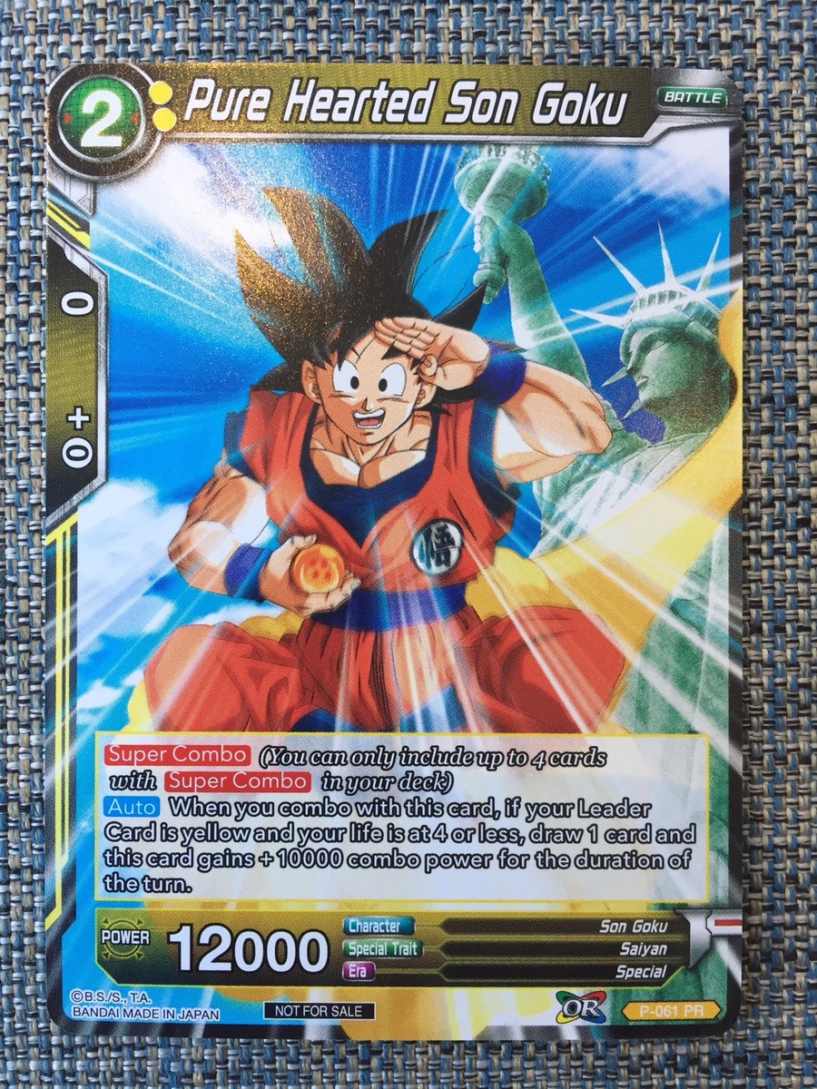 SDCC 2018 Dragon Ball Z Super TCG Pure Hearted Son Goku Card | eBay