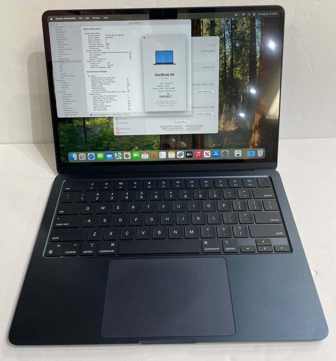 MacBook Air M2 ミッドナイト2022 A2681 8GB Amazon.com: Apple 2022