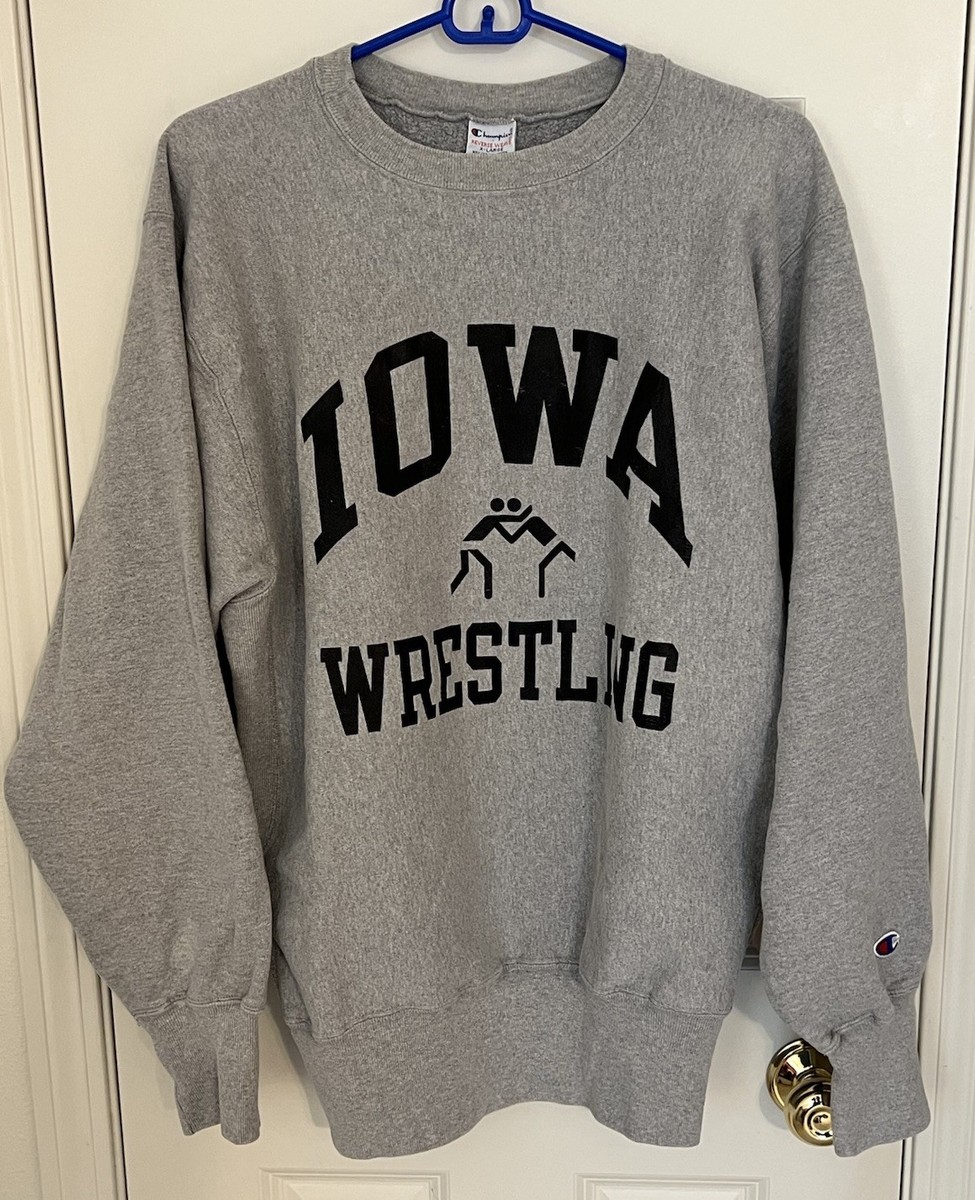 Vintage Iowa Hawkeyes Wrestling Sweatshirt Champion Reverse Weave