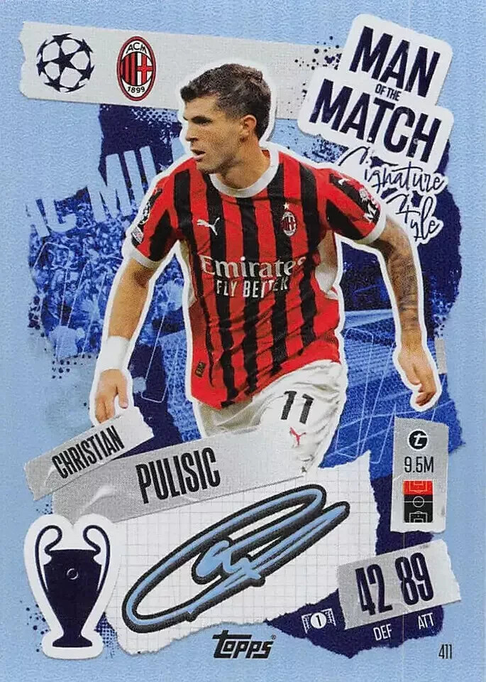 Topps Match Attax 2024/2025 24/25 Christian Pulisic Man of the