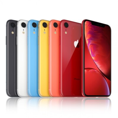Apple iPhone XR 64GB 128GB 256GB (T-Mobile) Black Blue Coral Red