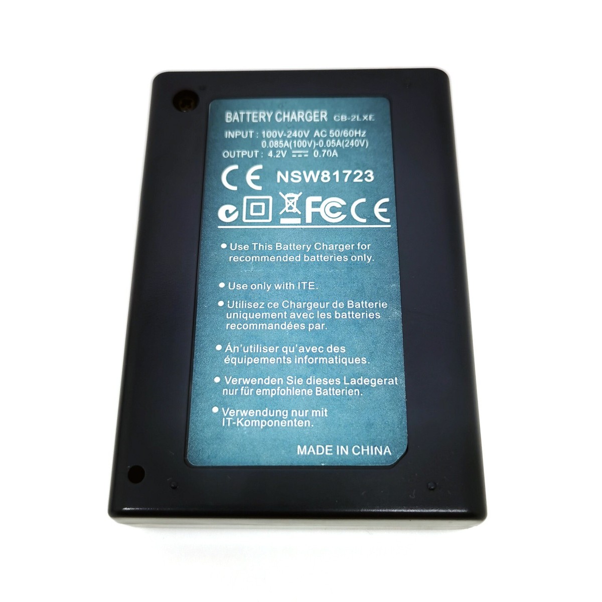 Battery Charger for Canon Digital IXUS 90 IS 800 IS 850 IS 860 IS