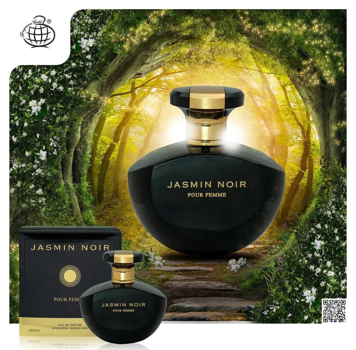 Jasmin Noir Pour Femme By Fragrance World EDP Eau De Parfum 100 ML