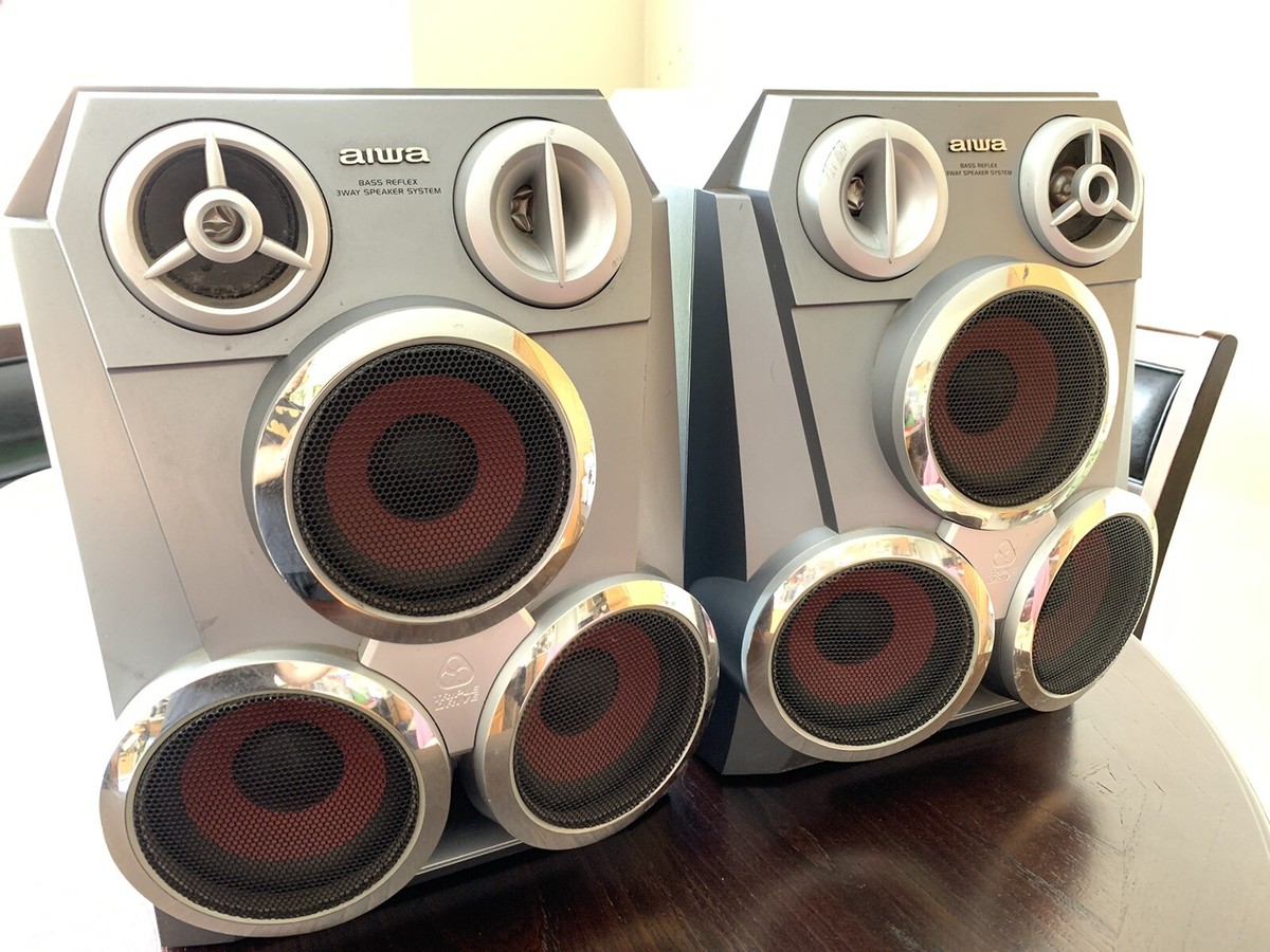 Aiwa Bass Reflex 3 Way Speaker System Rare 150w 6ohm Sx-ntr77 | eBay