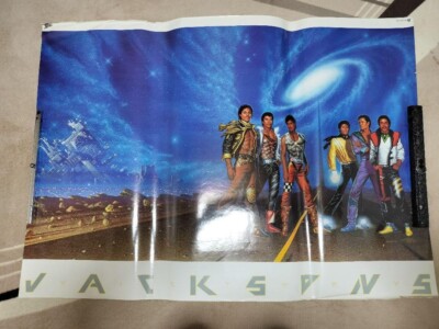 JACKSONS VICTORY 1984 Japan Original Promo Poster A1 23x33in