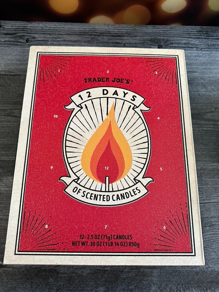 Trader Joe's 12 Days of Scented Candles Advent Calendar Special