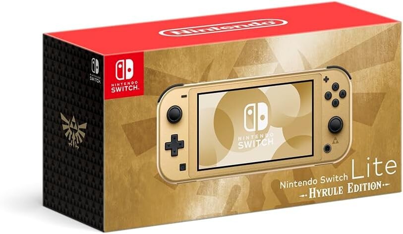 Nintendo Switch Lite Hyrule Edition Legend of Zelda Gold Console