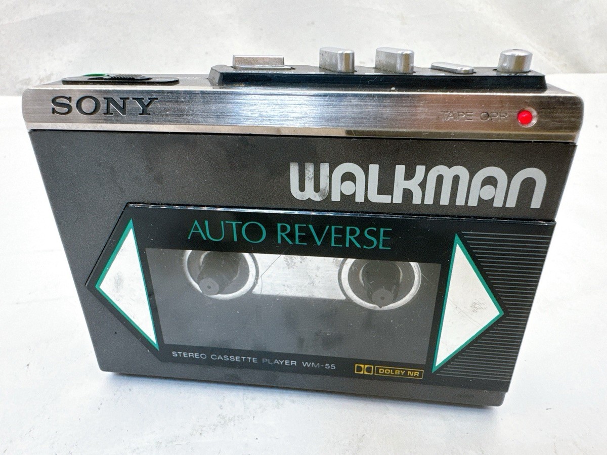 Sony Walkman WM-55 Auto Reverse Cassette Player Black Japan For