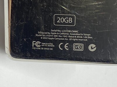 Original Back Panel Rear Cover Plate for Apple iPod Classic 2nd