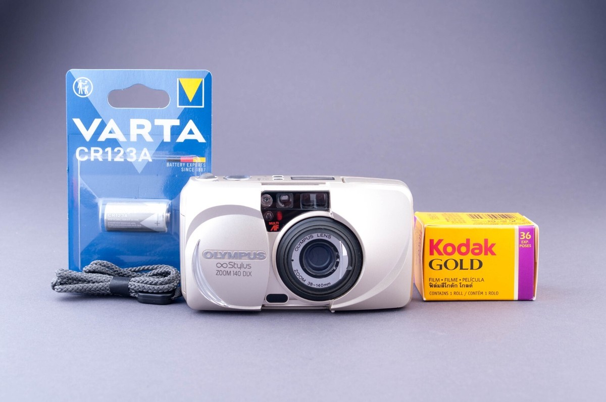 Olympus MJU Infinity Stylus Zoom 140 Panorama 35mm Point & Shoot