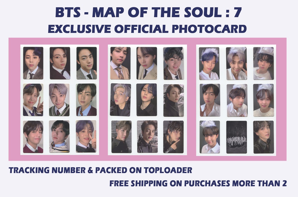BTS - MAP OF THE SOUL : 7 EXCLUSIVE OFFICIAL PHOTOCARD | eBay