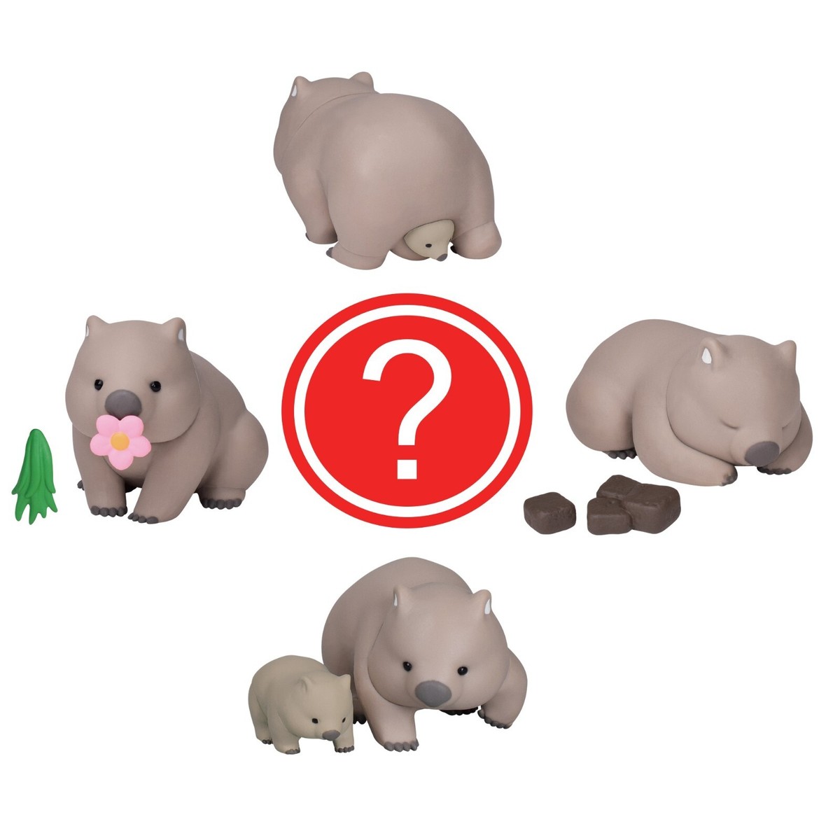Tarlin International Wombat Animal Miniature 1 Random Gashapon Toy