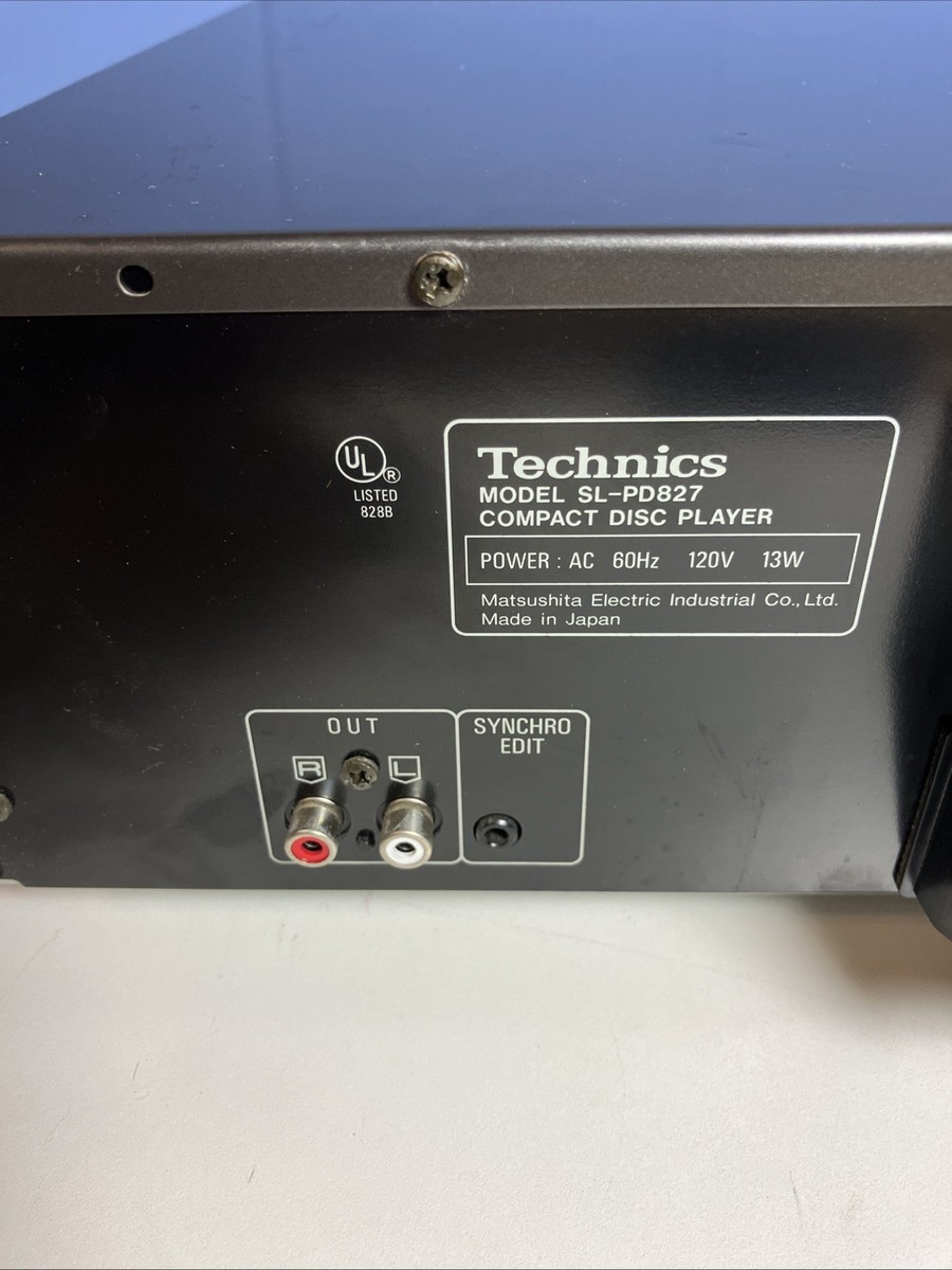 Vintage Technics SL-PD827 5-Disc CD Changer Player Japan Made No