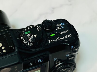 Canon PowerShot G10 14.7MP Digital Camera Black W/ Battery Fast