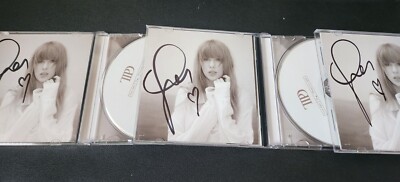 Taylor Swift Signed Tortured Poets Department TTPD CD RARE Heart