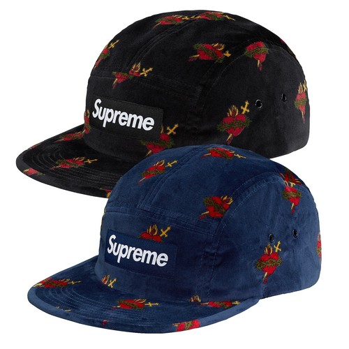 Supreme Velvet Paisley Camp Cap Black FW23 Authentic Brand New