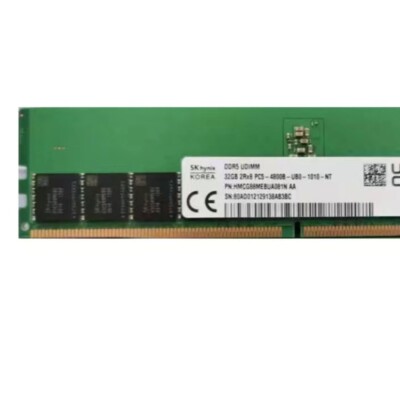 SK Hynix 32GB DDR5 DDR5 4800MHz PC5-38400 2RX8 UDIMM Memory Ram