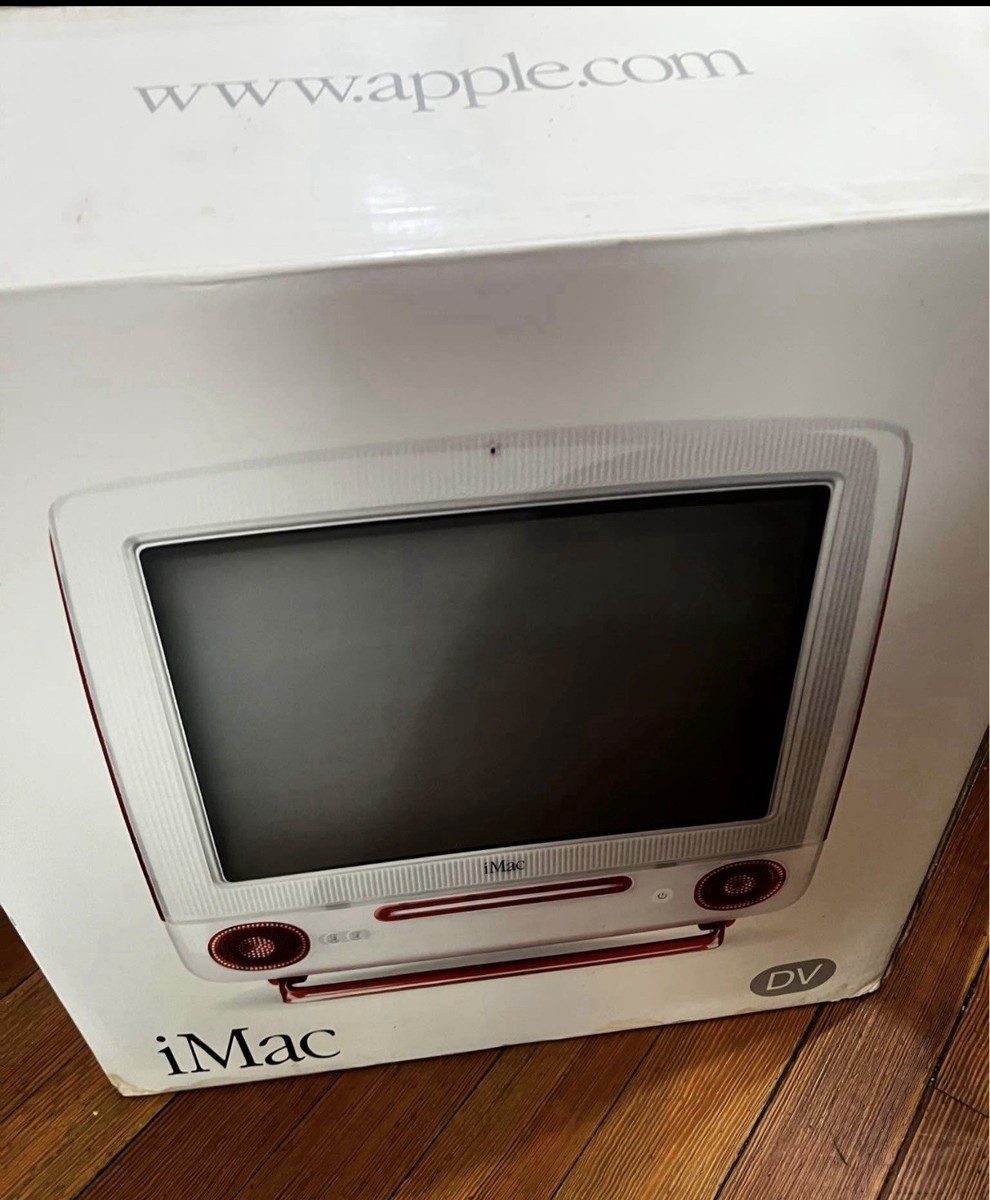 Apple iMac G3 CRT Vintage Desktop Computer Ruby Red Amazing