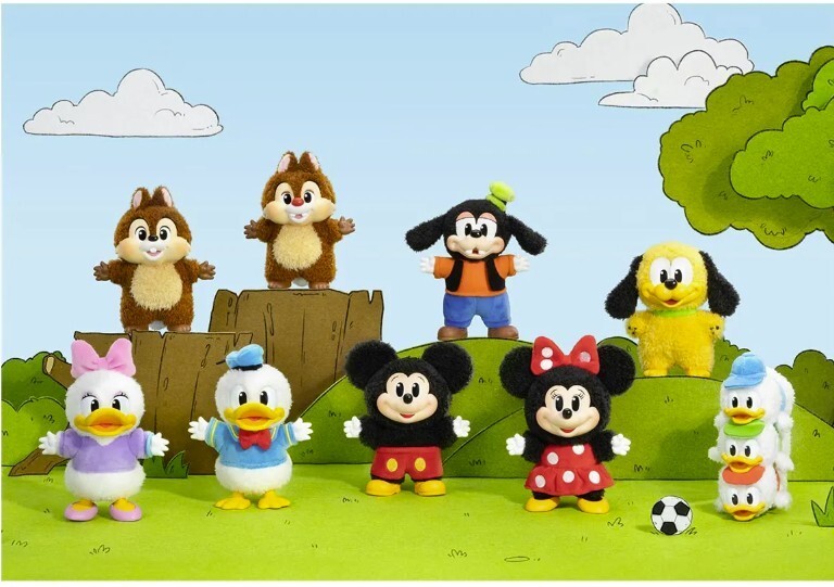 Authentic POP MART Mickey Family Cute Together Keychain Series