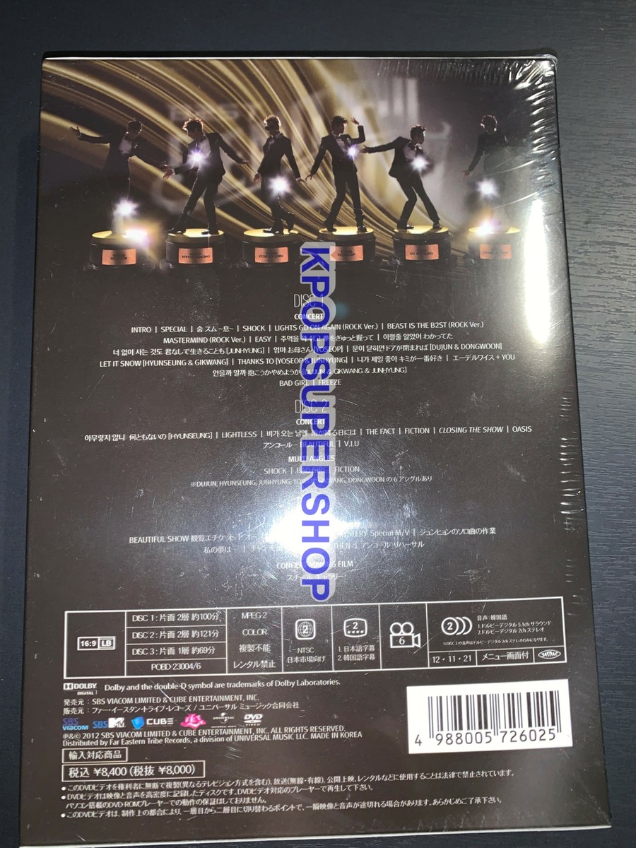 Beast Beautiful Show in Seoul Live 3 DVD New Sealed Rare OOP
