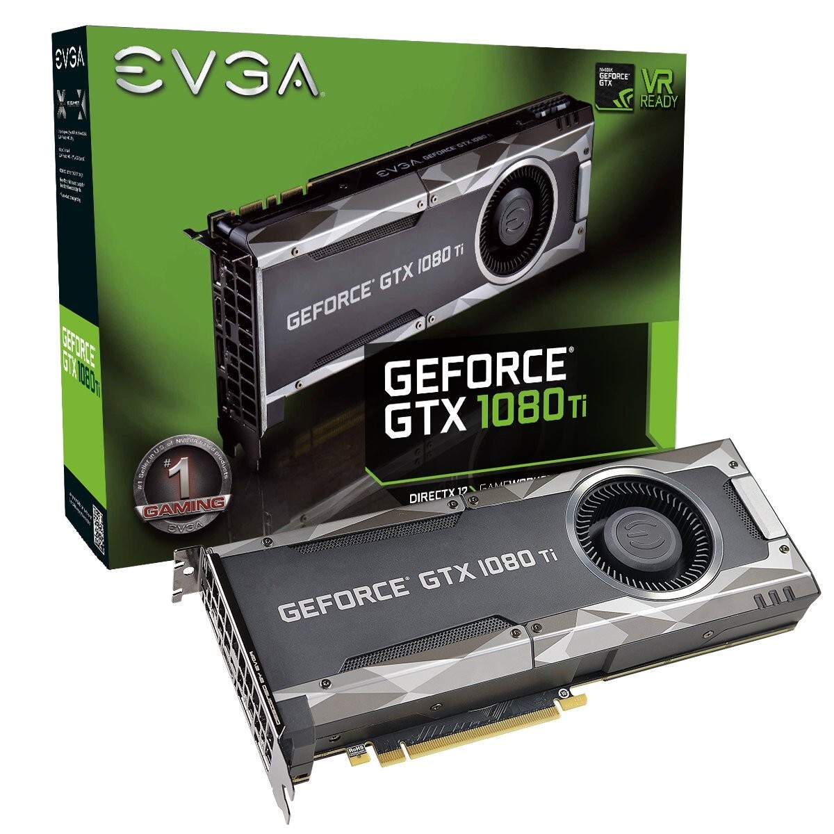 EVGA GeForce GTX 1080 Ti Gaming, 11GB GDDR5X GPU (11G-P4-5390-BR