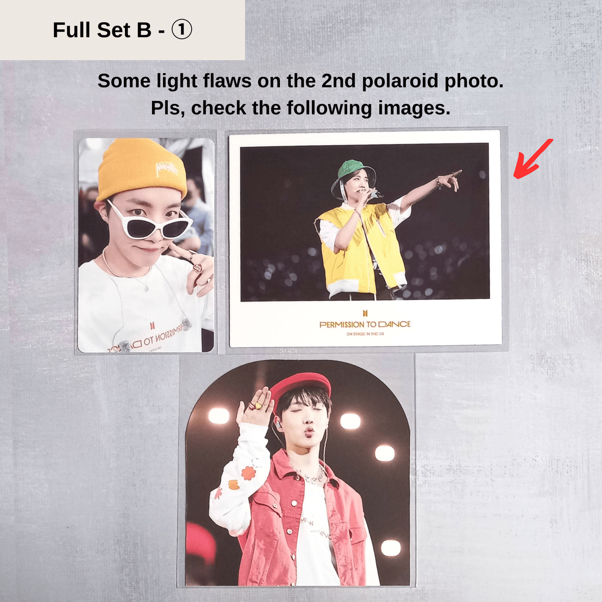 BTS Permission To Dance On Stage in The US Photocard POB Polaroid