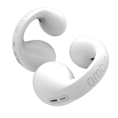 ambie Sound Earcuffs White Wireless Earphone AM-TW01/WC Not Block