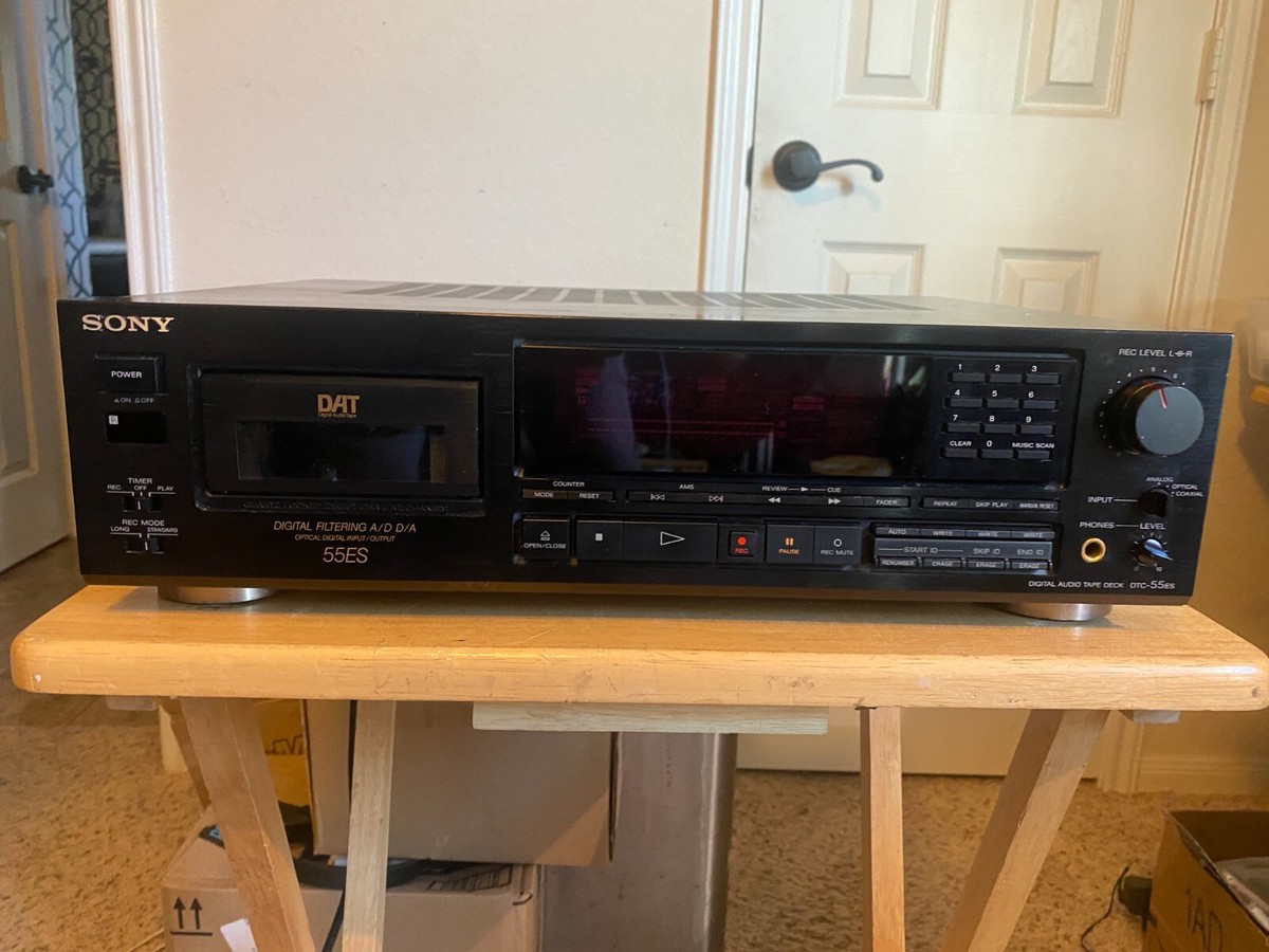 Vintage Sony 55ES DAT Digital Audio Player Recorder Deck NO REMOTE