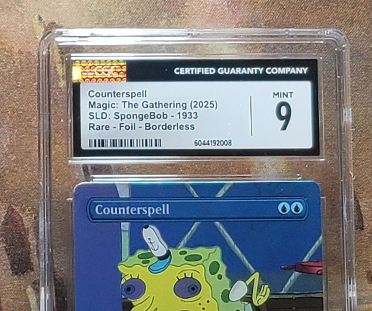 MTG Counterspell #1933 SpongeBob 🌈 Foil Secret Lair CGC 9 Mint | eBay