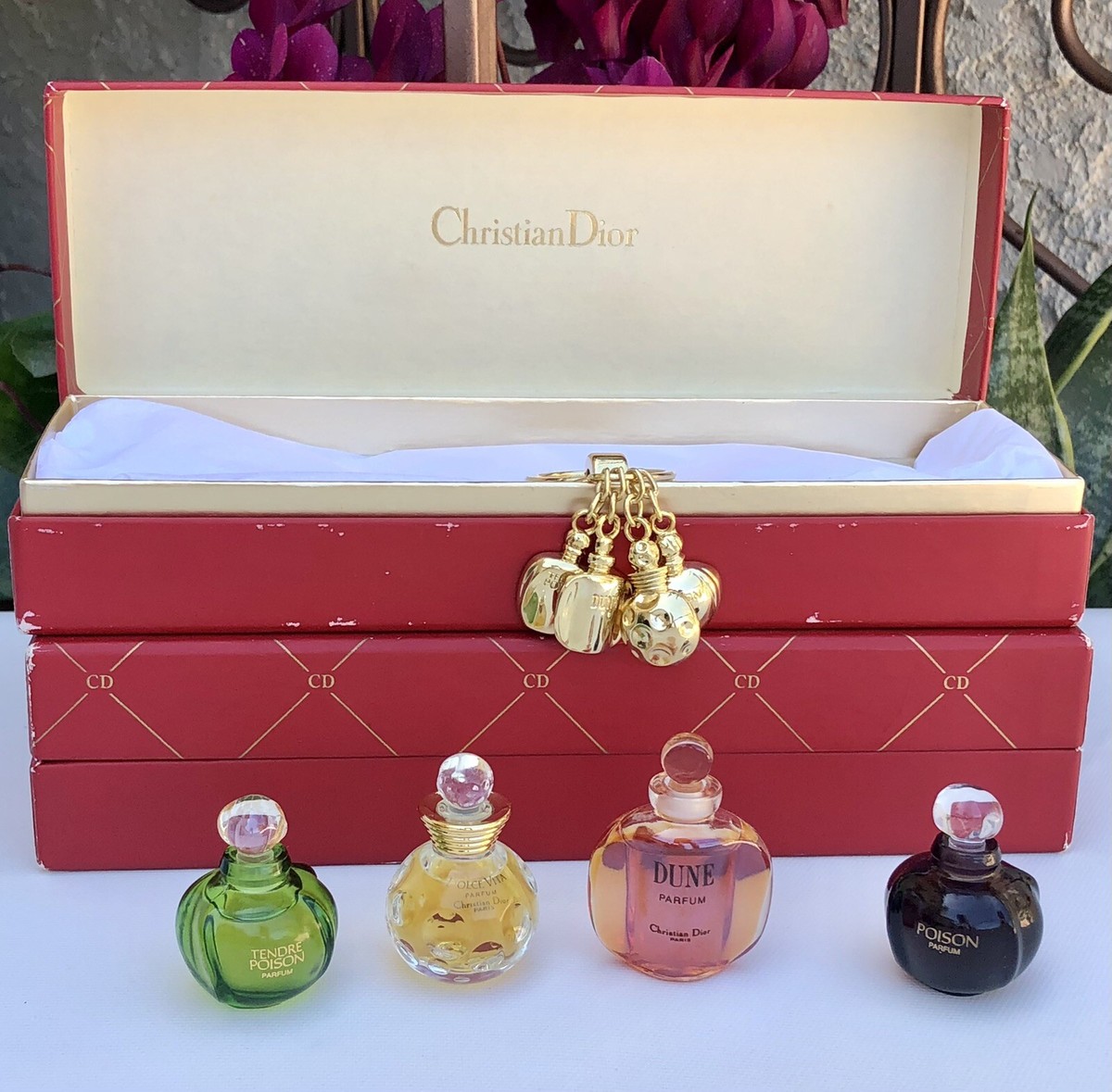 💝Vintage Dior PARFUM Mini Perfume Set MISS DIOR POISON DUNE